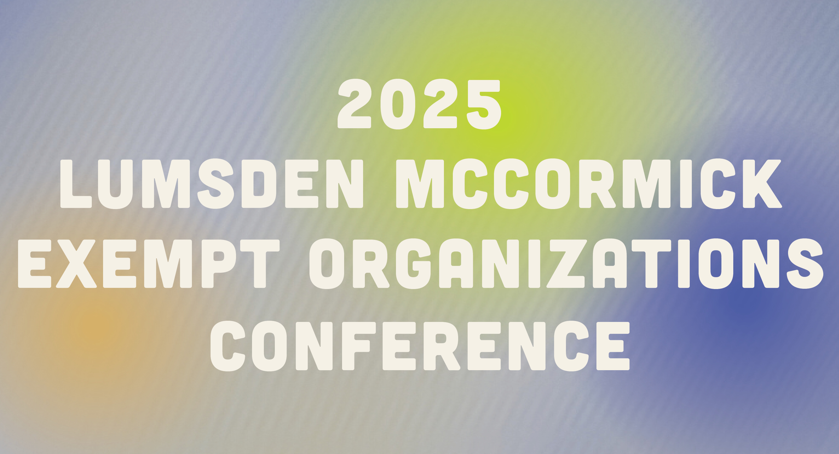 2025 Exempt Organizations Conference