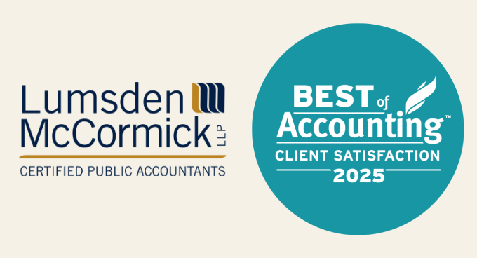 Lumsden McCormick Wins ClearlyRated’s 2025 Best of Accounting Award for Service Excellence