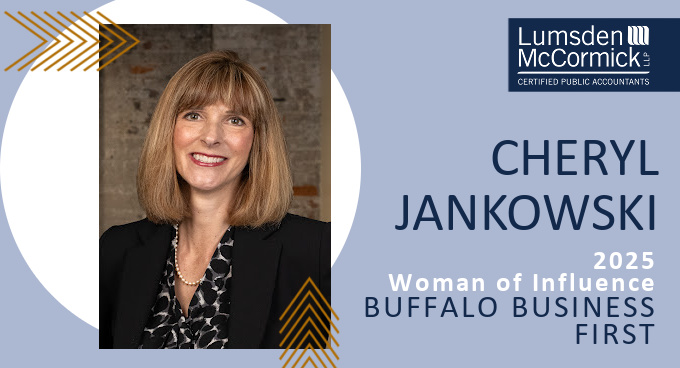 Lumsden McCormick Partner Cheryl Jankowski, CPA, CEPA Named to Women of Influence