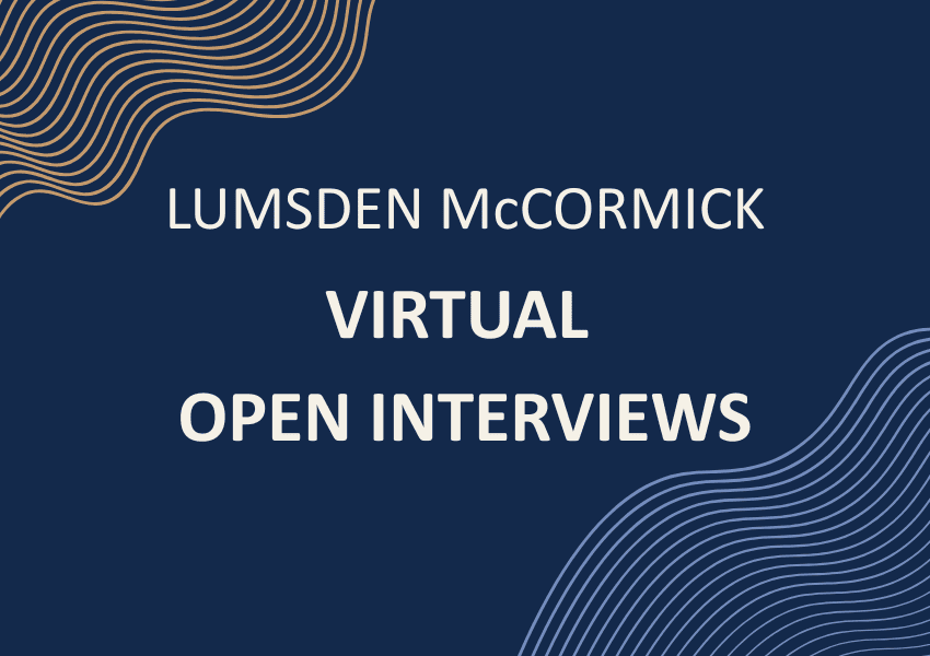 Lumsden McCormick Virtual Open Interviews