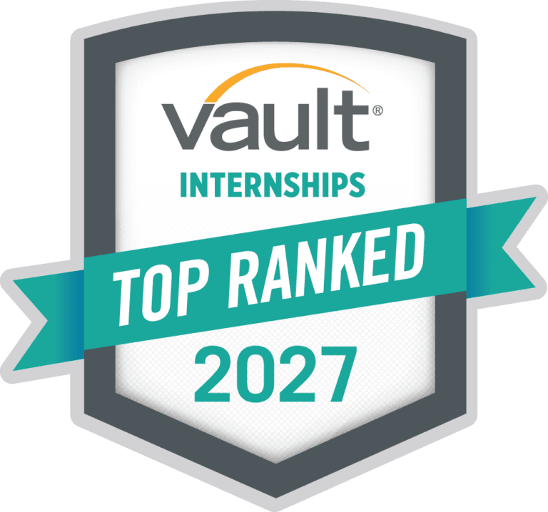 Vault Top Ranked Internship 2027 logo
